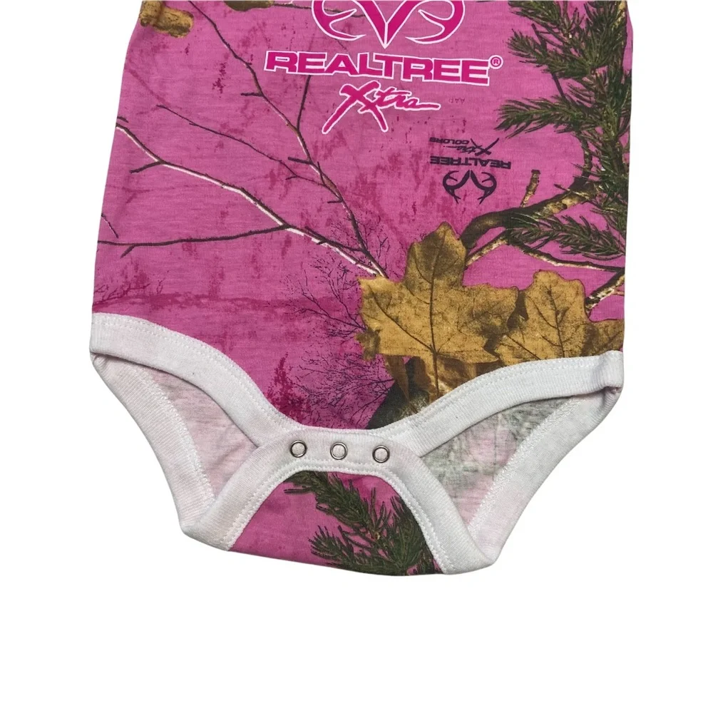 Pink Realtree Girls Onesie